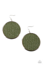 Load image into Gallery viewer, Wonderfully Woven - Green Earrings Paparazzi Accessories