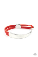Load image into Gallery viewer, A Notch Above The Rest - Red Leather Bracelet Paparazzi Accessories