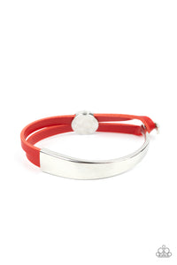 leather,red,toggle,A Notch Above The Rest - Red Leather Bracelet