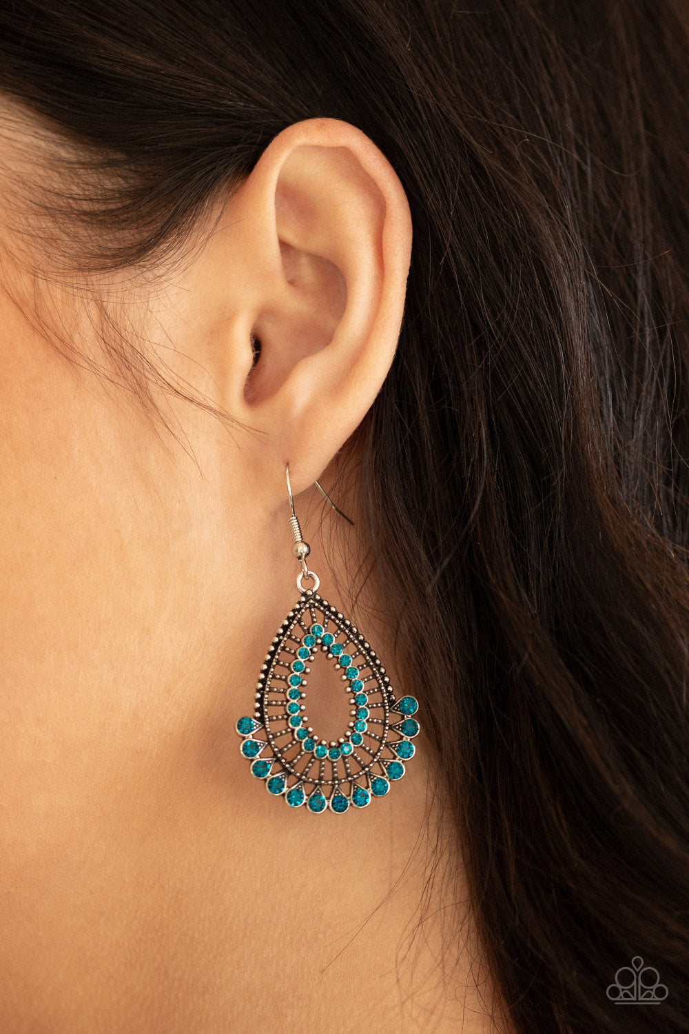 Castle Collection - Blue Earrings Paparazzi Accessories