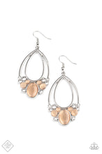Load image into Gallery viewer, Look Into My Crystal Ball Orange Earrings Paparazzi Accessories