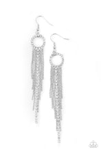 Load image into Gallery viewer, Pass The Glitter - White Earrings Paparazzi Accessories