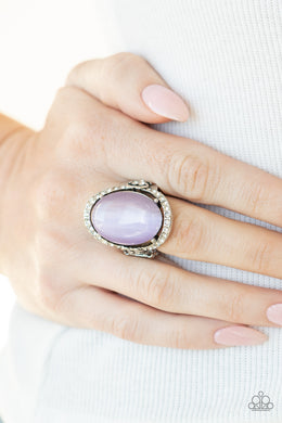 Happily Ever Enchanted - Purple Cat's Eye Ring Paparazzi Accessories