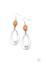 Load image into Gallery viewer, Badlands Baby - Orange Earrings Paparazzi Accessories