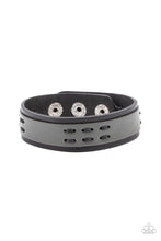 Load image into Gallery viewer, Blaze A Trail - Black Leather Urban Bracelet Paparazzi Accessories