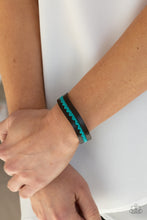Load image into Gallery viewer, Made With Love - Blue Leather Wrap Bracelet Paparazzi Accessories