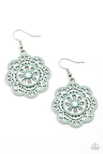 Load image into Gallery viewer, Western Mandalas - Blue Earrings Paparazzi Accessories