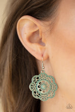 Load image into Gallery viewer, Western Mandalas - Blue Earrings Paparazzi Accessories