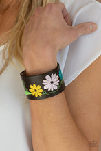 Load image into Gallery viewer, Western Eden - Multi Leather Floral Wrap Bracelet Paparazzi Accessories