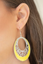 Load image into Gallery viewer, Orchard Bliss - Yellow Earrings Paparazzi Accessories