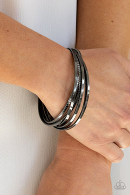 Trending in Tread - Black Bracelet Paparazzi Accessories