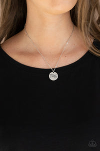 faith,inspirational,leather,silver,Choose Faith - Silver Necklace