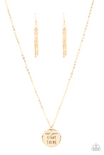 Load image into Gallery viewer, Light It Up - Gold Necklace Paparazzi Accessories