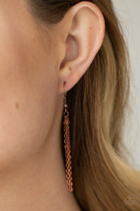 copper,inspirational,short necklace,Choose Faith - Copper Necklace
