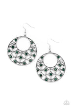 Load image into Gallery viewer, Garden Garnish - Green Earrings Paparazzi Accessories