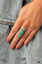 Load image into Gallery viewer, Extra Eco - Blue Ring Paparazzi Accessories