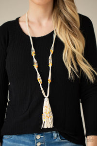 long necklace,orange,Summery Sensations - Orange Necklace