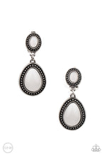 Load image into Gallery viewer, Carefree Clairvoyance - White Earring Paparazzi Accessories