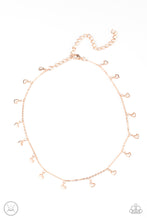 Load image into Gallery viewer, Charismatically Cupid - Rose Gold Choker Necklace Paparazzi Accessories