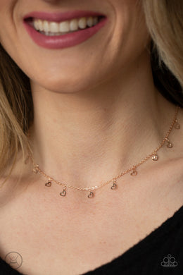 Charismatically Cupid - Rose Gold Choker Necklace Paparazzi Accessories