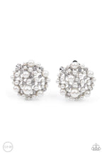 Load image into Gallery viewer, Head To Toe Twinkle - White Clip-On Earrings Paparazzi Accessories