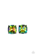 Load image into Gallery viewer, Royalty High Multi Oil Spill Rhinestone Post Earrings Paparazzi Accessories