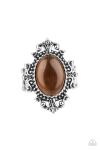 brown,cat's eye,Wide Back,Can You SEER What I SEER - Brown Cat's Eye Ring