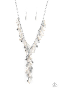 long necklace,white,Dripping With DIVA-ttitude - White Necklace