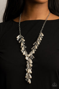 long necklace,white,Dripping With DIVA-ttitude - White Necklace