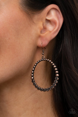 Rustic Society - Copper Earrings Paparazzi Accessories
