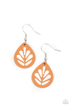 Load image into Gallery viewer, LEAF Yourself Wide Open - Orange Earrings Paparazzi Accessories