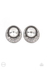 Load image into Gallery viewer, Off The RICHER-Scale - White Clip-On Earrings Paparazzi Accessories