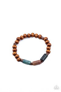 copper,stone,stretchy,urban,wooden,ZEN Most Wanted - Copper Stretchy Bracelet