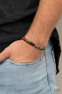 copper,stone,stretchy,urban,wooden,ZEN Most Wanted - Copper Stretchy Bracelet