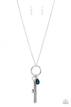 Load image into Gallery viewer, Unlock Your Sparkle - Blue Rhinestone Necklace Paparazzi Accessories
