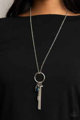 Unlock Your Sparkle - Blue Rhinestone Necklace Paparazzi Accessories