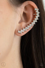 Load image into Gallery viewer, Let There Be LIGHTNING - White Earrings Paparazzi Accessories