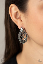 Load image into Gallery viewer, Glamour Gauntlet - Silver Clip-On Earrings Paparazzi Accessories