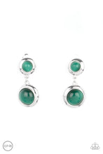 Load image into Gallery viewer, Subtle Smolder - Green Clip-On Earrings Paparazzi Accessories