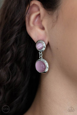 Subtle Smolder - Pink Earrings Paparazzi Accessories