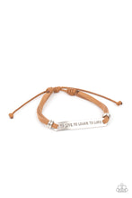 Load image into Gallery viewer, To Live, To Learn, To Love - Brown Bracelet Paparazzi Accessories