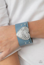 Load image into Gallery viewer, Flauntable Flirt Blue Bracelet Paparazzi Accessories