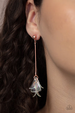 Keep Them In Suspense - Copper Earrings Paparazzi Accessories