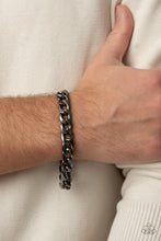 Load image into Gallery viewer, Knock, Knock, KNOCKOUT - Black Gunmetal Bracelet Paparazzi Accessories