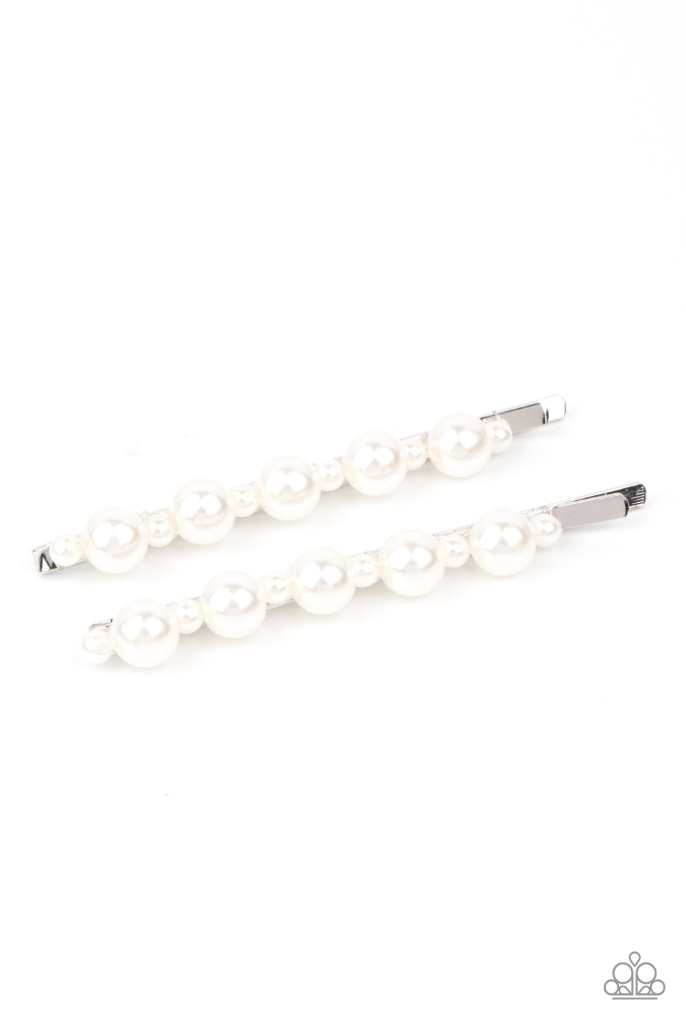Put A Pin In It - White Pearl Hair Accessory Paparazzi Accessories