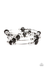 Load image into Gallery viewer, Showy Shimmer - Black Bracelet Paparazzi Accessories