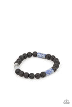 Load image into Gallery viewer, Earthy Energy - Blue Lava Bead Stretchy Bracelet Paparazzi Accessories