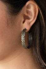Load image into Gallery viewer, Laurel Gardens - Brass Hoop Earrings Paparazzi Accessories