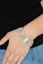 Load image into Gallery viewer, Yacht Club Couture - White Cat&#39;s Eye Bracelet Paparazzi Accessories