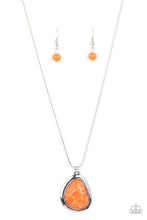 Load image into Gallery viewer, Canyon Oasis - Orange Stone Necklace Paparazzi Accessories